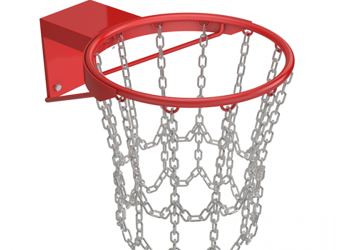 Кольцо баскетбольное антивандальное, усиленное, с цепью
