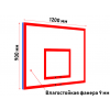 Щит тренировочный из фанеры на металлическом каркасе 1200х900