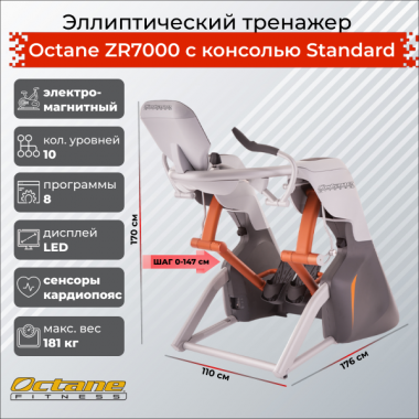 Эллиптический тренажер Octane Fitness ZR7000 + PVS (Standard Console)