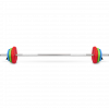 Штанга для аэробики BRONZE GYM БОДИПАМП (гриф, весовые диски 2x1,25кг, 2x2, 5кг, 2x5кг, пара замков)