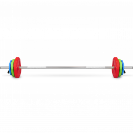 Штанга для аэробики BRONZE GYM БОДИПАМП (гриф, весовые диски 2x1,25кг, 2x2, 5кг, 2x5кг, пара замков)