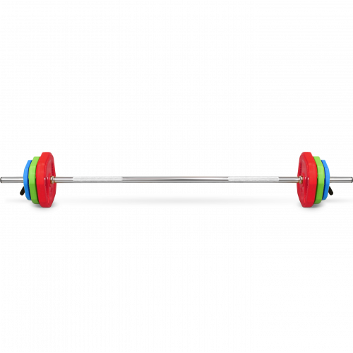 Штанга для аэробики BRONZE GYM БОДИПАМП (гриф, весовые диски 2x1,25кг, 2x2, 5кг, 2x5кг, пара замков)