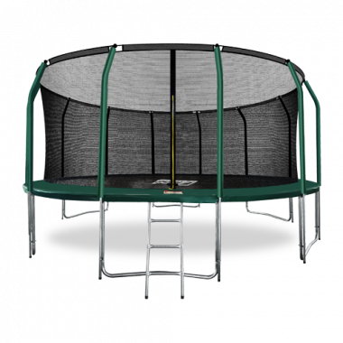ARLAND Батут премиум 16FT с внутренней страховочной сеткой и лестницей (Dark green) (ТЕМНО-ЗЕЛЕНЫЙ)