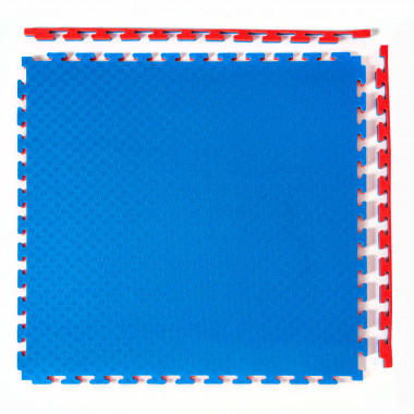 Будо-мат, 100 x 100 см, 40 мм, цвет сине-красный
