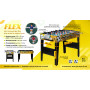 Игровой стол - футбол "Flex" (122x61x78.7 см, желтый)