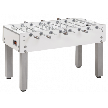 Игровой стол - футбол "Garlando G-500 Pure White H2O" (143x76x88см)