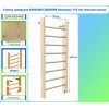 Стенка шведская 2400х800 ЭКОНОМ боковина 110 мм (массив.сосна)