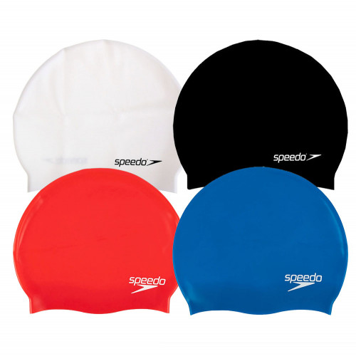Шапочка для плавания SPEEDO Plain Flat Silicone Cap Junior, детская, 4 цвета в ассортименте, Цвет Мультиколор 