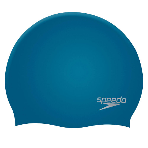 Шапочка для плавания SPEEDO Plain Molded Silicone Cap, Цвет Синий 