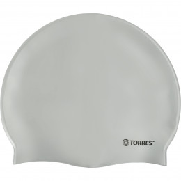 Шапочка для плавания TORRES No Wrinkle, Цвет Серебристый 