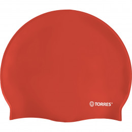 Шапочка для плавания TORRES No Wrinkle, Цвет Красный 