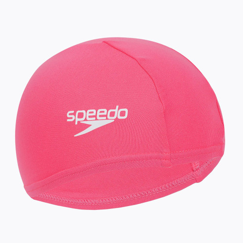 Шапочка для плавания SPEEDO Polyester Cap Jr, детская, Цвет Розовый 