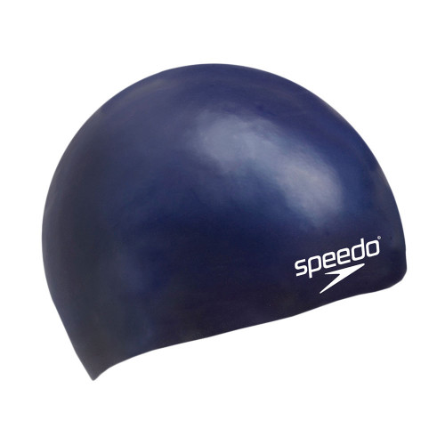 Шапочка для плавания SPEEDO Plain Moulded Silicone Cap Jr,  детская, Цвет Темно-синий 