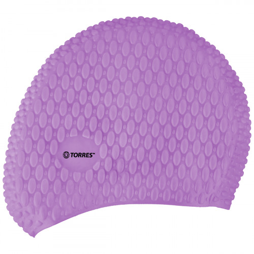 Шапочка для плавания TORRES Bobbles, Цвет Сиреневый 