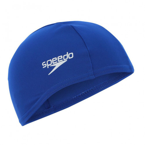 Шапочка для плавания SPEEDO Polyester Cap Jr, детская, Цвет Синий 