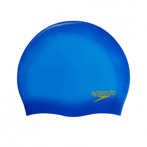 Шапочка для плавания SPEEDO Plain Moulded Silicone Cap Jr,  детская, Цвет Ярко-синий 