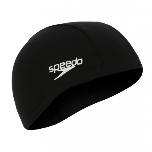Шапочка для плавания SPEEDO Polyester Cap Jr, детская, Цвет Черный 