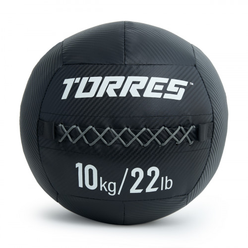 Медбол TORRES ПВХ/ПУ, Вес 10 кг 