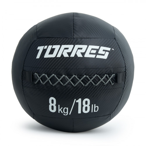 Медбол TORRES ПВХ/ПУ, Вес 8 кг 