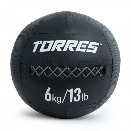 Медбол TORRES ПВХ/ПУ, Вес 6 кг 