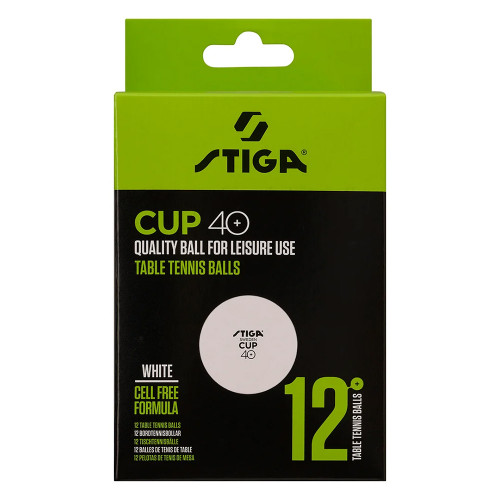 Мяч для настольного тенниса STIGA Cup ABS, упак. 12шт 