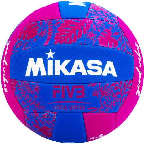 Мяч для пляжного волейбола Mikasa, Цвет Сине-розовый 