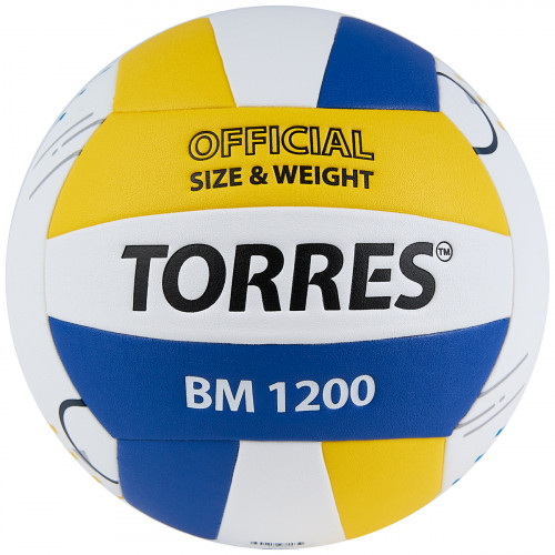Мяч волейбольный TORRES BM1200, микрофибра, размер 5 
