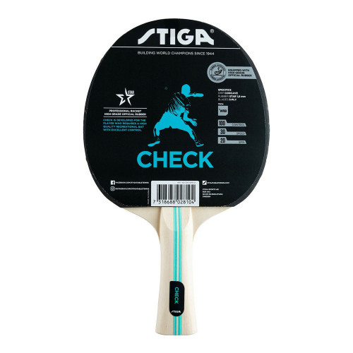 Ракетка для настольного тенниса STIGA Check Hobby WRB, ITTF накладка 