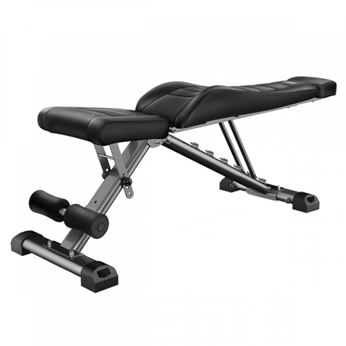 Скамья силовая, универсальная HYFIT, складная, черная D008